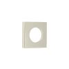 Burlington Square Plain Outer Rose Polished Nickel - By Frelan Hardware - BUR150PN