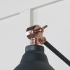 Hammered Copper Brindley Wall Light in Soot