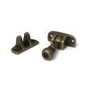 Burnished Brass Mushroom Brighton Fastener (Radiused)