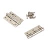Polished Nickel 3" Ball Bearing Butt Hinge (pair) ss