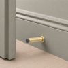 Opal Knurlmond Door Stop Satin Brass