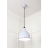 White Gloss Brindley Pendant in Birch