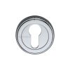 Heritage Brass Euro Profile Cylinder Escutcheon Polished Chrome finish