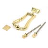 Polished Brass Slimline Art Deco Door Knocker