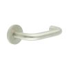 CR-106 Satin Stainless Steel  Unsprung Round Rose Door Handle - By Frelan Hardware - CR-106A2SSS