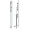 Zoo Hardware Lever Action Flush Bolt 20 x 200mm - Radius Forends - Satin Aluminium