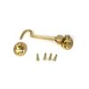 Polished Brass 4" Cabin Hook
