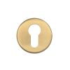 Zoo Hardware Euro Profile Escutcheon - 52mm Dia - Grade 201 - PVD Satin Brass