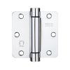 Zoo Hardware Spring Hinge Plus Slave Pack - Radius - 3.5"x3.5"x2.5 - Polished Chrome (Contains 2 Spring and 1 Unsprung Hinge)