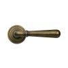Burnished Brass Newbury Lever on Rose Set (Art Deco) - Unsprung