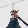 Smooth Copper Brindley Wall Light in Dusk