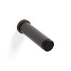 Valli 76 x 20mm - Wall Mounted Plain Doorstop on Rose - Concealed Fix - Anthracite