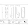 Black Digital Keypad Lock + 60mm Backset Latch Bolt
