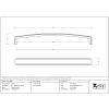 Natural Smooth 8¼" Ribbed Pull Handle