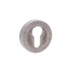 Old English Euro Escutcheons - Distressed Silver (Pair)