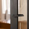 Tupai Rapido 5S Line Torrao Lever Door Handle on Concealed Round Rose - White (Pair)