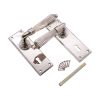 Regency Lever on Backplate Lock Polished Nickel