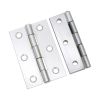 NON CE Mild Steel Butt Hinges - Polished Chrome
