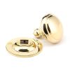 Polished Brass Round Centre Door Knob
