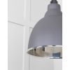 Smooth Nickel Brindley Pendant in Bluff