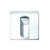 Tupai Rapido Curva/QuadraLine WC Turn on Square Rose (bolt through fixing only) - Bright Polished Chrome
