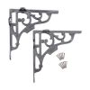 GNER Shelf Bracket Black 180x180mm (Sold in Pairs)