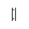 Zoo Hardware Top Drawer Fittings T Bar 128mm - Black