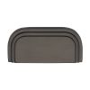 Heritage Brass Drawer Pull Bauhaus Design 76mm CTC Matt Bronze Finish