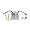 Polished Chrome Hammered Newbury Lever Euro Lock Set
