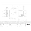 PVD 50mm Sliding Door Lock