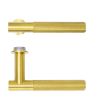 Zoo Hardware Orta Lever on 32mm Round Mini Rose - PVD Satin Brass