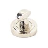Polished Nickel Round Thumbturn Set (Art Deco)