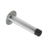 Zoo Hardware Door Stop - Cylinder with Rose 90mm - Face Fix - Satin