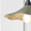 Smooth Brass Flora Wall Light in Tump