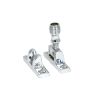Polished Chrome Beehive Brighton Fastener - Narrow (Square)