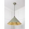 Hammered Brass Hockley Pendant in Tump