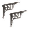 Edwardian Scroll Shelf Bracket Pewter (Sold in Pairs)