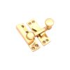 Quadrant Sliding Arm Fastener Polished Brass