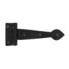 Black Textured 6" Cast T Hinge (pair)