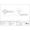 Polished Nickel Hinton Lever on Rose Set - Unsprung
