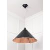 Smooth Copper Hockley Pendant in Elan Black