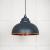 Hammered Copper Harborne Pendant in Soot