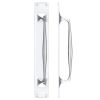 Zoo Hardware Pull Handle on Backplate - Chrome