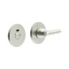 CR-804 Satin Stainless Steel Thumb Turn & Lock Round Rose w/ Indicator - By Frelan Hardware - CR-804AJ7SSS
