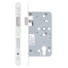 Zoo Hardware Din escape lock - 72mm c/c - backset 60mm - radius - White