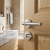 Complete Midtown Door Handle Pack - Heavy Duty Tubular Bathroom (Knurled Thumb Turn) - Satin Nickel - 76mm / 4-inch Hinges - JE-G31A1-SN
