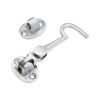 Silent Cabin Hook 3" - 75mm Satin Chrome