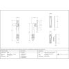 Burnished Brass Locking Reeded Fastener