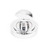 Polished Chrome Round Thumbturn Set (Art Deco)