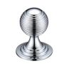 Zoo Hardware Queen Anne Ringed Knob 38mm rose dia. - Chrome